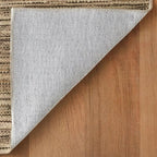 Dash & Albert Clay Natural Machine Washable Rug, Runner-2.5 X 8 Feet, Natural Stripe Pattern