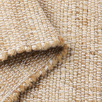 REDEARTH · Jute Cotton Area Rug - 4'x6' Rectangular Rug, Sustainable Handwoven, Non-Shedding, Soft & Durable – Reversible, Neutral Tones for Home Décor in Living Room, Dining Room, Bedroom, Set of 2