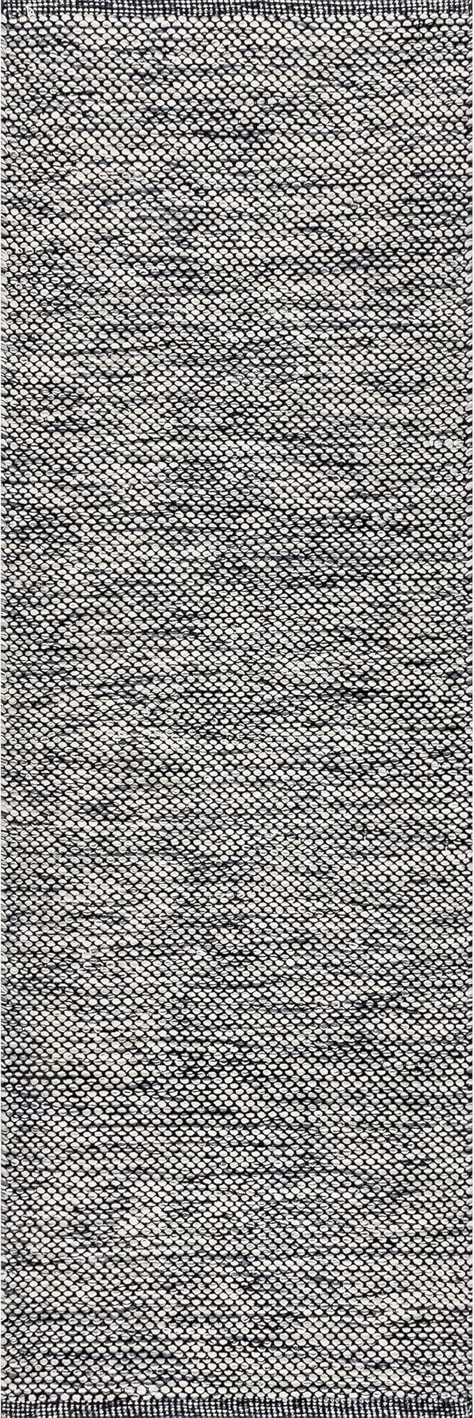 nuLOOM Alessi Solid Farmhouse Cotton Runner Rug, 2' 6" x 8', Grey
