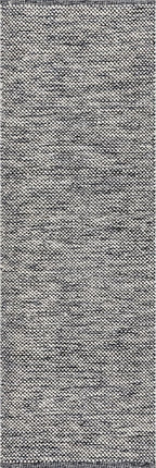 nuLOOM Alessi Solid Farmhouse Cotton Runner Rug, 2' 6" x 8', Grey