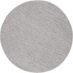 SAFAVIEH Natura Collection Area Rug - 10' Round, Silver, Handmade Wool Blend, Textured Design, Ideal for Living Room, Bedroom, Dining Space (NAT620C)