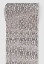 Well Woven Custom Size Hallway & Stair Runner- Harlow Babylon Taupe 31 Inches Wide x 13 Feet Long Runner (31" x 13') Runner Rug - Moroccan Diamond Pattern, Ultra-Soft, Easy-Clean