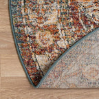 Unique Loom Isabella Collection Area Rug - Adjani (3' 3" Round, Multi/ Beige)