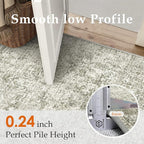 6x9 Area Rug Washable Vintage Neutral Living Room Carpet Large Indoor Non Slip Taupe Bedroom Distressed Low Pile Retro Accent Throw Rug for Dining Room