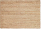 REDEARTH · Rectangular Area Rug - 4'x6' Braided Natural Jute with Non-Skid Backing - Handwoven Boho Rug for Bedroom, Kitchen, Living Room - Farmhouse Aesthetic Home Decor - Durable Handmade Rug