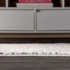 JONATHAN Y Boho Vintage Diamond Cream/Gray Indoor Area Rug 10X14 ft, Moroccan Hype for Living Room, Bedroom, Kitchen, Office, Easy-Cleaning, High Traffic, Pet-Friendly, Non-Shedding (MOH101B-14)