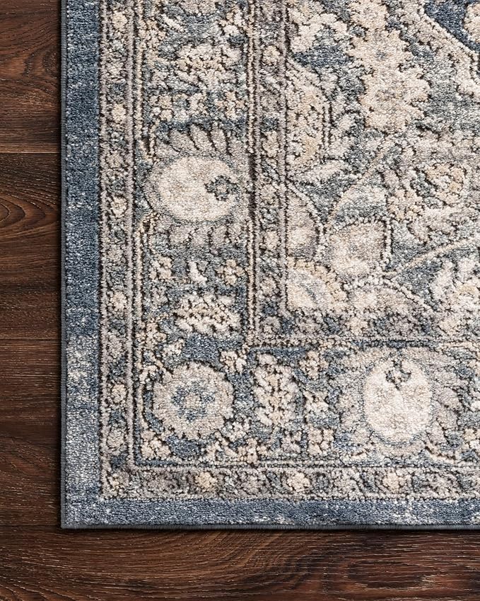 Loloi Teagan Collection TEA-06 Sand/Mist 2'-8" x 4' Accent Rug, Large, Soft Neutral Rug, High-Traffic for Living Room, Bedroom, Home Office, Dining Area