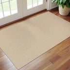 EARTHALL Washable Area Rug 3x5 Ft Non Slip Rugs for Entryway Braided Rubber Backed Throw Rugs Door Mat Indoor Outdoor Entrance Rug for Kitchen Foyer Front Door Living Room, Golden Beige/White
