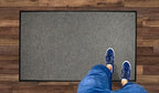 M+A Matting 208540410 WaterHog Diamond | Commercial-Grade Entrance Mat with Rubber Border – Indoor/Outdoor, Quick Drying, Stain Resistant Door Mat (Charcoal, 4' x 10')