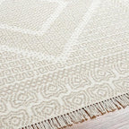 Mark&Day Wool Rugs, 4x6 Nishnabotny Cottage Medium Beige Area Rug, Beige Carpet for Living Room, Bedroom or Kitchen (3'6" x 5'6")