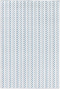 Dash & Albert Lowell Blue Machine Washable Rug, 6 X 9 Feet, Blue Graphic Pattern - Premium Luxury Hotel Quality Soft Breathable Hypoallergenic Machine Washable Easy Care All Season Comfortable