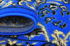 Unique Loom Sialk Hill Collection Area Rug - Washington (2' 2" x 8' 2" Runner Dark Blue/Black)