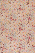 Dash & Albert INES Multi Machine Washable Rug, 3 X 5 Feet, Multicolored/Yellow Floral Pattern