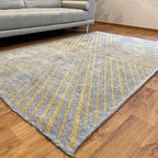 Alfa Rich 3x5 Beige Off White Washable Area Rugs for Living Room Bedroom Kitchen Dining Cotton Runner