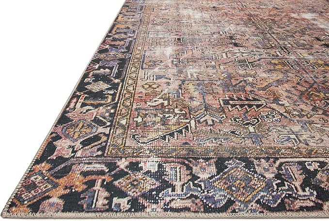 Loloi Chris Loves Julia Jules Collection JUL-02 Terracotta/Multi 2'-0'' x 5'-0'', .13" Pile Height, Accent Rug