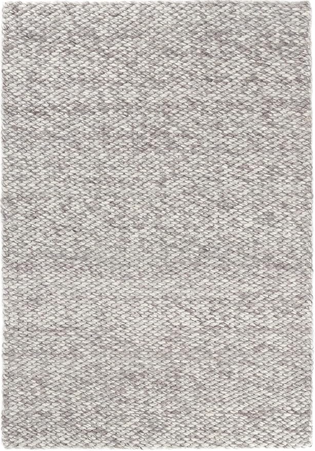 Dash and Albert Loggia Grey Handwoven Wool Rug, Runner-2.5 X 8 Feet, Grey Solid Pattern - Premium Luxury Hotel Quality Soft Breathable Hypoallergenic Machine Washable Easy Care All Season