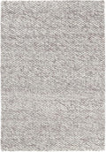 Dash and Albert Loggia Grey Handwoven Wool Rug, 5 X 8 Feet, Grey Solid Pattern - Premium Luxury Hotel Quality Soft Breathable Hypoallergenic Machine Washable Easy Care All Season Comfortable