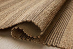 Loloi Chris Loves Julia Judy Collection JUD-06 Natural/Chocolate 7'-9" x 9'-9" Area Rug