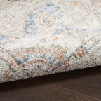 Nourison Home Astra Machine Washable Denim Multicolor 5'3" x 7' Area Rug - Easy Clean, Non Shedding, Bed Room, Living Room, Dining Room, Kitchen (5' x 7')