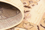 Unique Loom Taftan Collection Border Geometric Tribal Inspired Design Area Rug (8' 0 x 8' 0 Square, Ivory/ Tan)
