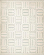 Nourison Home Nordic Ivory Blue 8' x 10' Area Rug - Easy Clean, Non Shedding, Bed Room, Living Room, Dining Room, Kitchen (8' x 10')