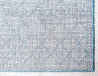Unique Loom Outdoor Trellis Collection Area Rug - Tribal Trellis (10' x 13' 1" Rectangle, Teal/ Ivory)