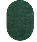 Eyely UES100L-6OV Supersoft Haze Solid Low-Pile Indoor Area Rug, Coastal, Bohemian, Minimalist, Classic, Casual for Bedroom,Kitchen,Living Room,Non Shedding,Easy-Washing, Green, 6 X 9 Oval