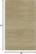 Nourison Home Nourison Essentials Green Gold 3' x 5' Area Rug - Easy Clean, Non Shedding, Bed Room, Living Room, Dining Room, Kitchen (3' x 5')