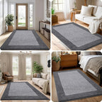Washable Area Rug 48" x 72", Non Slip Kitchen Rug for Floor, Absorbent Entrance Runner Rug for Bedroom, Living Room, (Roll Packing)