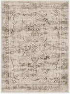 RUGGABLE Washable Vintage Area Rug – Sarrah Hazel 9x12, Stain-Resistant, Non-Slip – Large Machine Washable Rugs for Living Room, Bedroom, Hallway, Entryway & Office–with Standard Pad