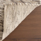 Rugs USA Marilyn Charcoal/Ivory, 2'6" x 8', Hand Woven, Marled, Wool, Soft and Cozy, High Traffic, Stain Resistant, Easy Clean, Durable Runner for Bedroom, Living Room, Dining, Den, Foyer