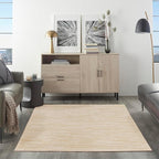 Nourison Home Nourison Essentials Ivory Gold 5' x 7' Area Rug - Easy Clean, Non Shedding, Bed Room, Living Room, Dining Room, Kitchen (5' x 7')