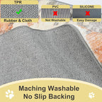 COMSLE Door Mat Soft Absorbent Indoor Front Entryway Rug Machine Washable Entrance Mats for Muddy Paws Non Slip Throw Rugs 24" x 36" Doormat for Inside Foyer Bedroom - Yellow