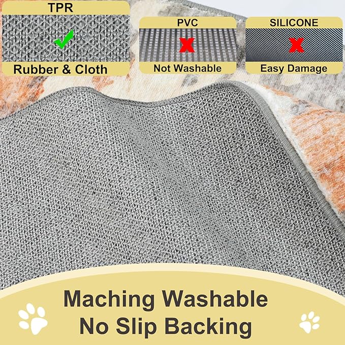 COMSLE Door Mat for Dogs Muddy Paws Soft Absorbent Indoor Front Entryway Rug Machine Washable Entrance Mats Non Slip Throw Rugs 36" x 60" Doormat for Inside Foyer Bedroom - Yellow