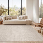 Valenrug Washable Rugs 5x7 - Stain Resistant 5x7 Area Rugs for Living Room, Non Slip Backing Gradient Printed Rugs for Bedroom, Foldable Machine Washable Area Rug(5'x7', Beige)