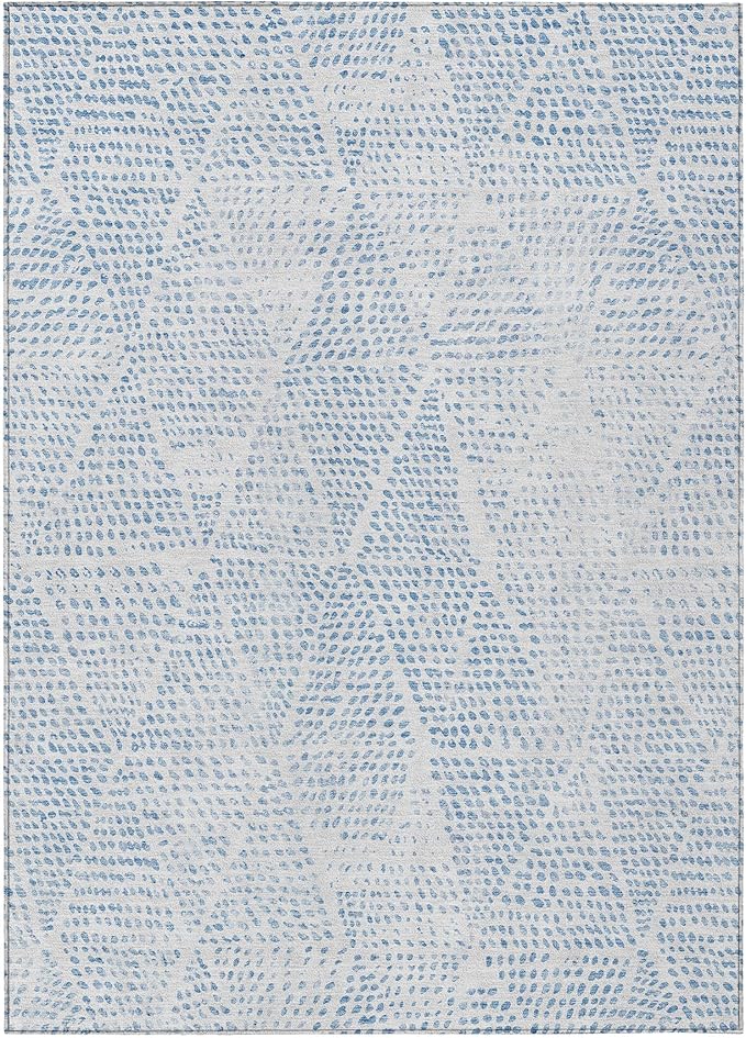 Addison Rugs Chantille ACN591 Denim 5' x 7'6" Indoor Outdoor Area Rug, Easy Clean, Machine Washable, Non Shedding, Bedroom, Living Room, Dining Room, Kitchen, Patio Rug