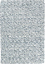 Dash and Albert Loggia Sky Wool Area Rug - 3' x 5' Sky Blue Solid Handwoven Accent Rug - Durable, Lightweight, Dining Room, Living Room, Bedroom - Premium Luxury Hotel Quality Soft Breathable