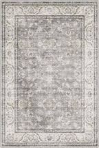 LUMI 4x6 Washable Area Rug for Living Room, Ultra Soft Traditional Vintage Rugs Non Slip with Rubber Backing, Low Profile, High Traffic, Stain Resistant Carpets, Ideal for Bedroom, Dining Room