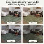 Bavni Round Rug 5ft-Machine Washable Area Rugs Non-Slip for Bedroom, 5x5 Vintage Floral Rug Distressed Throw Carpet for Living Room Nursery Kitchen Bathroom, Forest Green