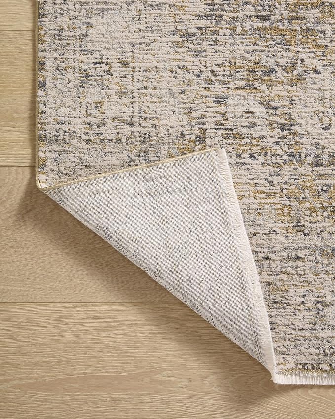 Loloi Amber Lewis Alie Collection ALE-05 Gold/Beige 7'-10'' x 10', .13'' Pile Height, Area Rug