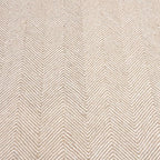 Modern Herringbone Chevron Collection Handcrafted Wool Area Rug - Durable, Zigzag Pattern, for High Traffic, Contemporary Design for Living Room, Bedroom, Dining Room Decor (Sand Beige, 9' x 11')