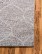 Rugs.com Lattice Frieze Collection Rug – 2' x 5' Runner Blue Multi Medium Rug Perfect for Living Rooms, Large Dining Rooms, Open Floorplans