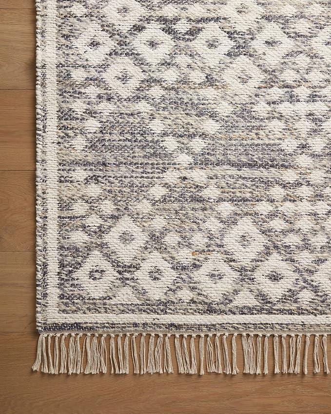 Loloi Angela Rose Rivers Collection RIV-01 Denim/Ivory 2'-6" x 7'-6" Reversible Runner Rug