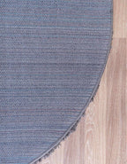 Unique Loom Solid Shag Collection Area Rug (5' 1" Round Graphite Gray)