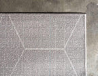 Unique Loom Trellis Frieze Collection Area Rug - Geometric (5' 1" x 8', Light Gray/ Ivory)