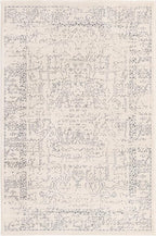 Unique Loom Isabella Collection Area Rug - Adjani (4' 1" x 6' 1" Rectangle, White/ Blue)