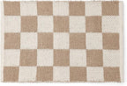 REDEARTH · Jute Cotton Area Rug, Sustainable Handwoven, Non-Shedding, Soft & Durable – Reversible, Neutral Tones for Home Décor in Living Room, Dining Room, Bedroom (Gridstone Natural, 2'x3')