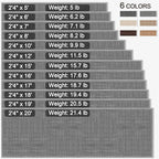 GOYLSER 20 ft Jute Entryway Runner, Rubber Backed Absorbent Extra Long Runner Rug for Hallway, Grey Laundry Room Runner Mat