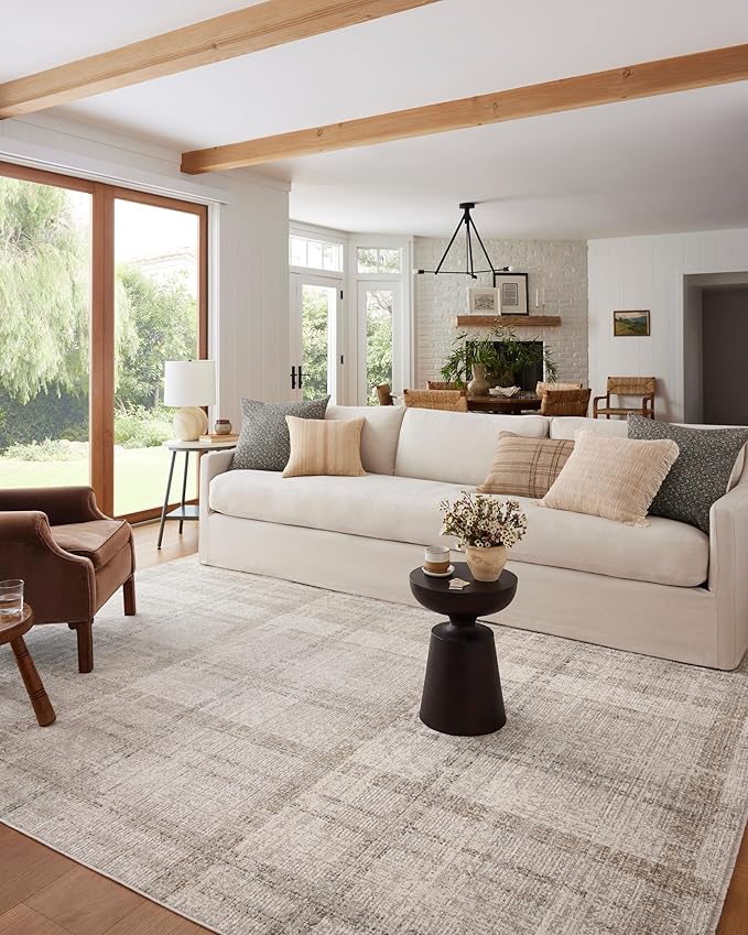 Loloi Angela Rose Ember Collection EMB-04 Ivory/Multi 3'-6" x 5'-6" Accent Rug