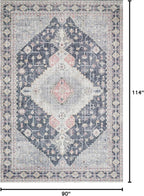 Loloi II Skye Collection SKY-02 Charcoal/Multi 7'-6" x 9'-6" Area Rug